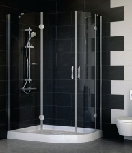 Душевой уголок Vegas Glass AFS-F 120*80 07 01 L стекло прозрачное, 120x80