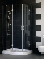 Душевой уголок Vegas Glass AFS-F 100*80 07 01 L стекло прозрачное, 100x80