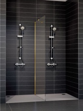 Душевая перегородка Vegas Glass EAF 96 09 05 стекло бронза, 96