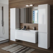 Мебель для ванной Эстет Dallas Luxe 130 подвесная, 1 ящик, R