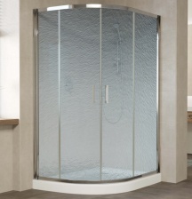 Душевой уголок Vegas Glass ZS-F 120*100 08 02 профиль глянцевый хром, стекло шиншилла