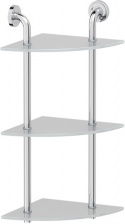 Полка Ellux Elegance ELE 054 3-х ярусная угловая, 26 см
