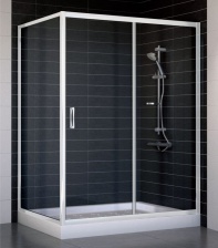 Душевой уголок Vegas Glass ZP+ZPV 140*90 01 01 стекло прозрачное, 140x90