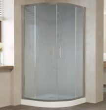 Душевой уголок Vegas Glass ZS 120 07 10 профиль матовый хром, стекло сатин