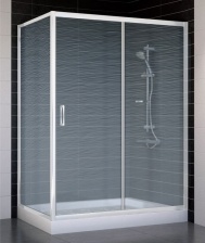 Душевой уголок Vegas Glass ZP+ZPV 140*70 01 02 стекло шиншилла, 140x70
