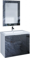 Мебель для ванной Marka One Liriya 75П black stone