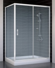 Душевой уголок Vegas Glass ZP+ZPV 130*70 01 02 стекло шиншилла, 130x70