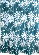 Штора для ванной Milardo Flowers Blue