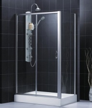 Душевой уголок RGW Passage PA-42 (1500-1520)х900 профиль хром, стекло чистое