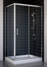 Душевой уголок Vegas Glass ZP+ZPV 100*70 08 01 стекло прозрачное, 100x70