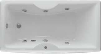 Акриловая ванна Акватек Феникс 180 см с гидромассажем