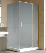 Душевой уголок Vegas Glass AFP-Fis Lux 120*90 09 10 R профиль золото, стекло сатин