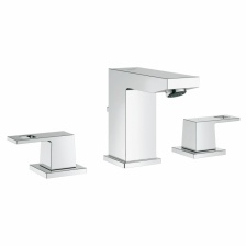 Смеситель для раковины Grohe Eurocube на 3 отверстия с донным клапаном