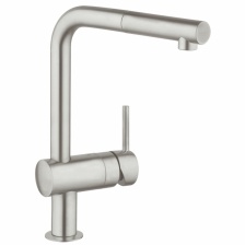 Смеситель для кухонной мойки Grohe Minta с выдвижным изливом