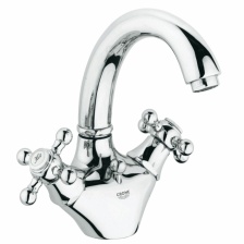 Смеситель для раковины Grohe Sinfonia с донным клапаном, вынос 155 мм