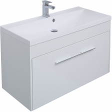 Тумба для комплекта Aquanet Августа 100 белая