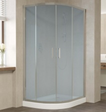 Душевой уголок Vegas Glass ZS-F 110*80 07 10 профиль матовый хром, стекло сатин