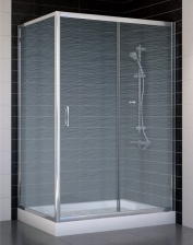 Душевой уголок Vegas Glass ZP+ZPV 120*80 08 02 стекло шиншилла, 120x80