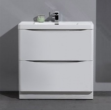 Тумба для комплекта BelBagno Ancona-N 90 bianco lucido напольная