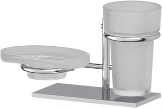 Стакан Ellux Domino DOM 005-C02 с мыльницей