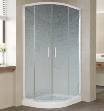 Душевой уголок Vegas Glass ZS-F 90*80 01 02 профиль белый, стекло шиншилла
