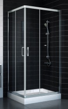 Душевой уголок Vegas Glass ZA-F 80*90 08 01 стекло прозрачное, 80x90