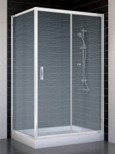 Душевой уголок Vegas Glass ZP+ZPV 110*80 01 02 стекло шиншилла, 110x80