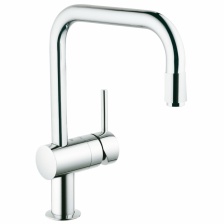 Смеситель для кухонной мойки Grohe Minta с выдвижным U-изливом