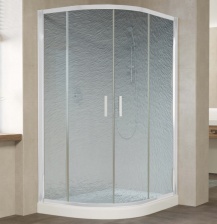 Душевой уголок Vegas Glass ZS-F 120*90 01 02 профиль белый, стекло шиншилла