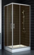 Душевой уголок Vegas Glass ZA-F 80*90 07 10 стекло бронза, 80x90