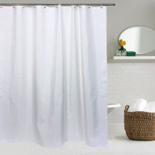 Штора для ванной Bath Plus Decor collection JAC1509 180x200, бело-золотая