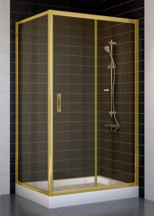 Душевой уголок Vegas Glass ZP+ZPV 100*80 09 05 стекло бронза, 100x80 фото 1