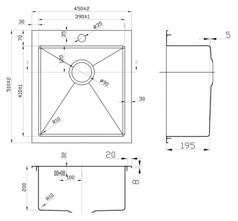 Мойка кухонная Zorg Inox Pvd SZR-4551 bronze фото 2