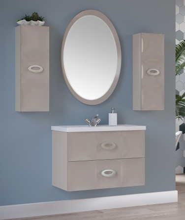 Зеркало Marka One Arrondi/Bonne 60 cappuccino фото 2