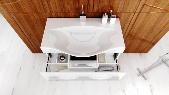 Мебель для ванной Aqwella 5 stars Милан 80 подвесная, с ящиками фото 5