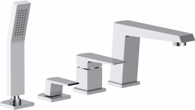 Смеситель BelBagno Arlie ARL VIM4 CRM на борт ванны фото 1