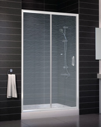 Душевая дверь в нишу Vegas Glass ZP 0120 01 02 стекло шиншилла, 120 фото 1