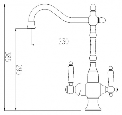 Смеситель Zorg Clean Water ZR 336 YF-50 для кухонной мойки фото 2