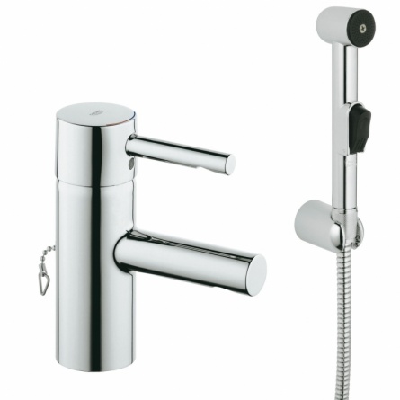 Смеситель для раковины Grohe Essence с гигиеническим душем фото 1