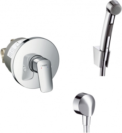 Гигиенический душ Hansgrohe 32129000 со смесителем фото 1