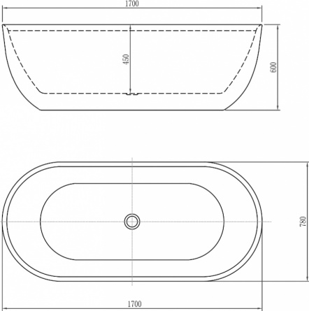 Акриловая ванна Aquanet Delight 170x78 фото 4