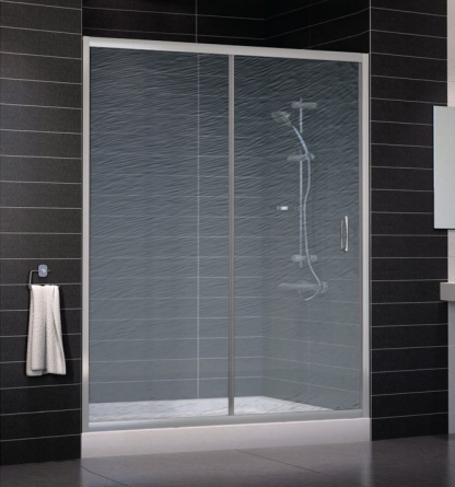 Душевая дверь в нишу Vegas Glass ZP 0160 07 02 стекло шиншилла, 160 фото 1