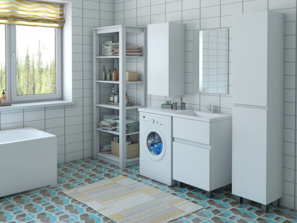 Мебель для ванной Эстет Dallas Luxe 120 напольная, 2 ящика, R фото 2