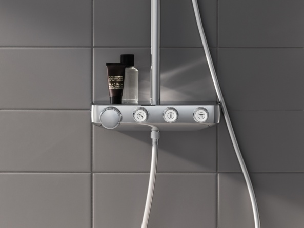 Душевая стойка Grohe Euphoria SmartControl 310 Duo Cube 26508000 с термостатом фото 6