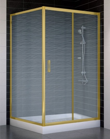 Душевой уголок Vegas Glass ZP+ZPV 110*100 09 02 стекло шиншилла, 110x100 фото 1