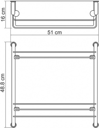 Полка Wasserkraft K-2022 фото 3