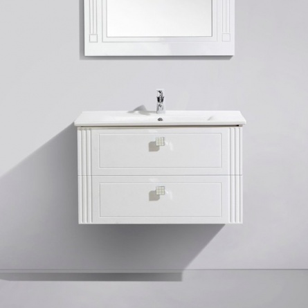 Тумба для комплекта BelBagno Atria 83 bianco lucido 2 ящика фото 1