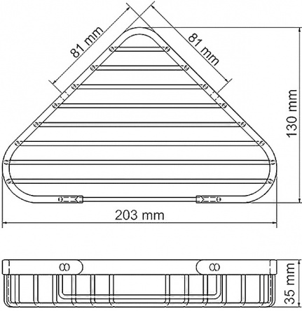 Полка Wasserkraft K-733BLACK угловая фото 4