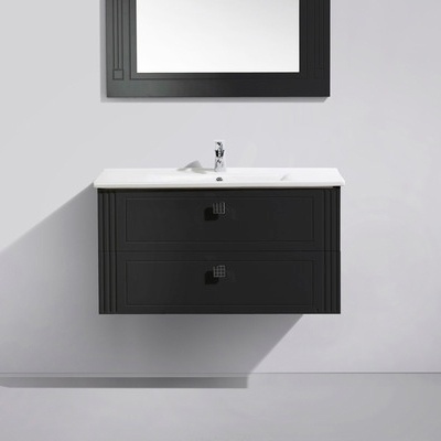 Тумба для комплекта BelBagno Atria 100 nero lucido 2 ящика фото 1