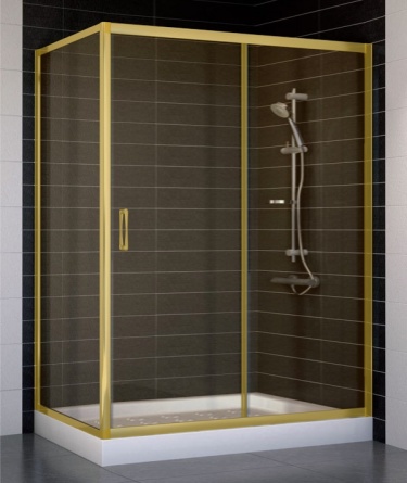Душевой уголок Vegas Glass ZP+ZPV 140*70 09 05 стекло бронза, 140x70 фото 1
